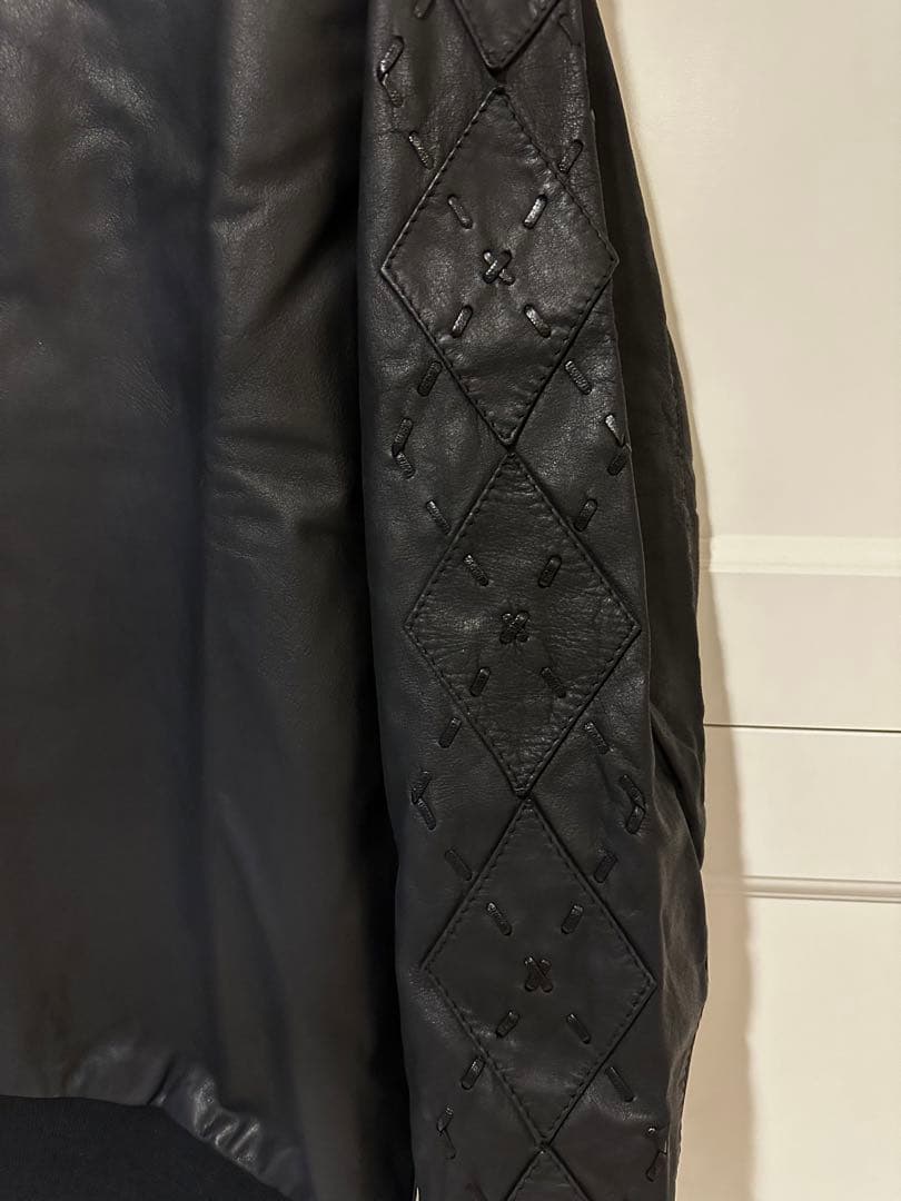 ラフシモンズ RAF SIMONS 99AWレザータートルトップス初期アーカイブ