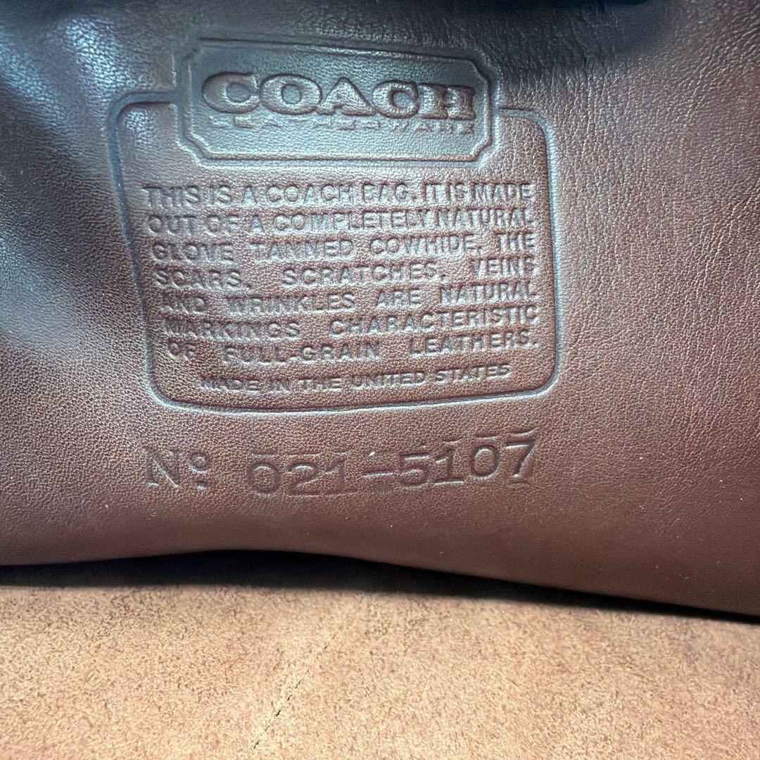 良品 オールドコーチ ビジネスバッグ ヴィンテージ ブラウン 5107 希少