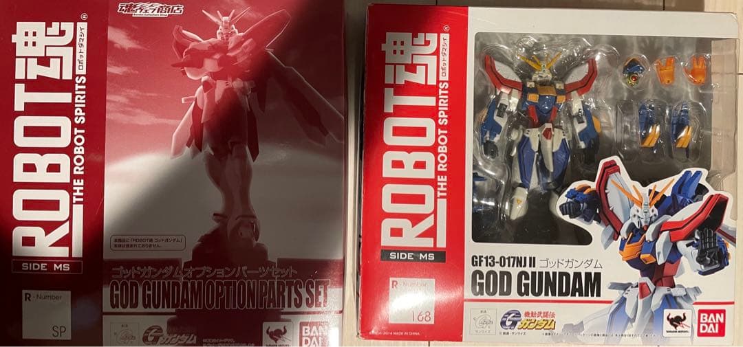 ロボット魂 ゴッドガンダム＆ゴッドガンダムオプションパーツセット 開封品 ロボ魂