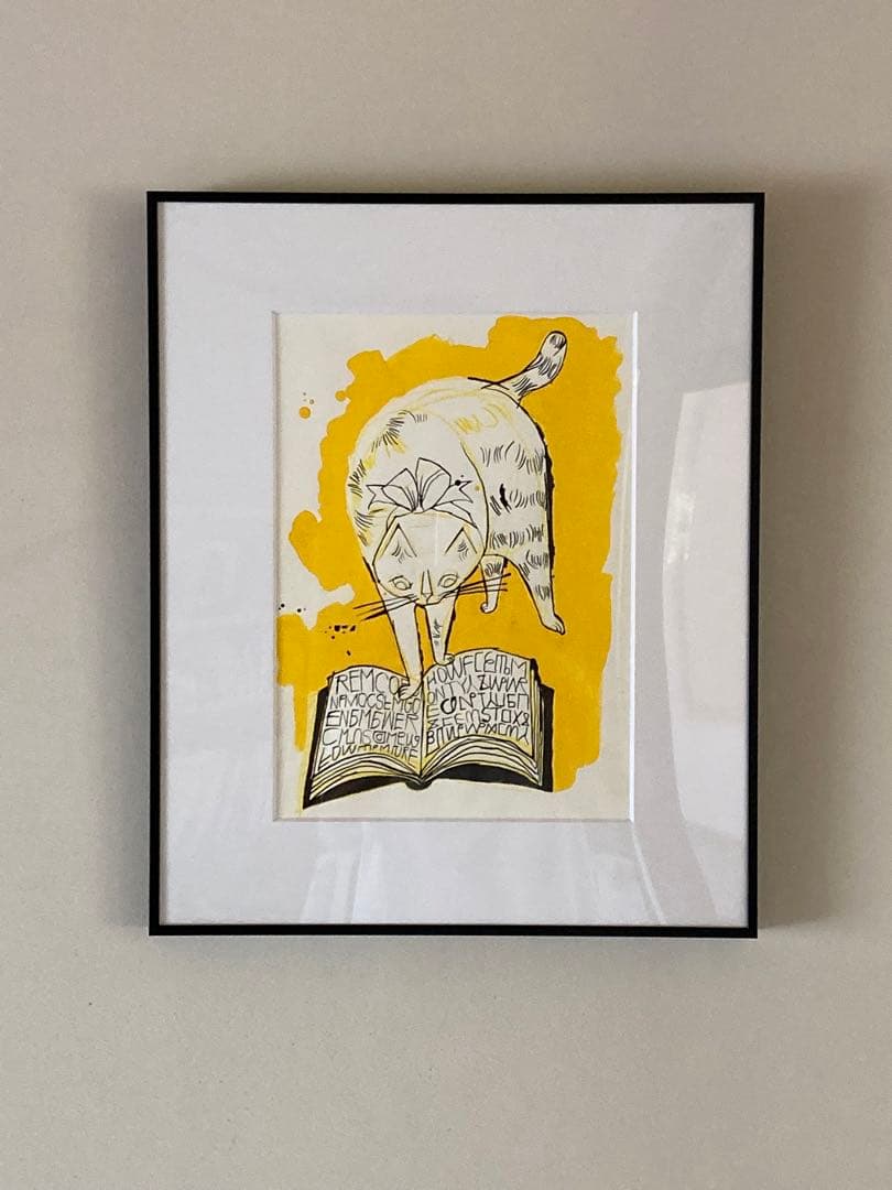 トラネコボンボン 中西なちお 猫 原画 額入り - メルカリ