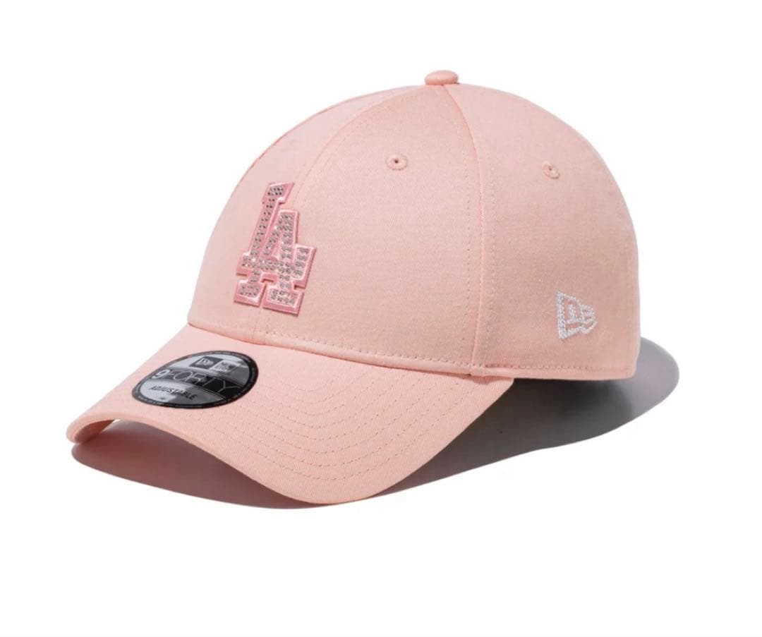 ニューエラ 9FORTY ラインストーン クラシックロゴベージュ ピンク 9FORTY Rhinestone ラインストーン クラシックロゴ ピンク