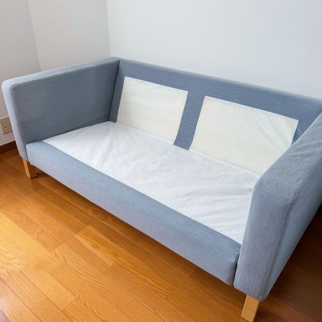IKEA イケア カルルスタード Karlstad 2人掛け ソファ グレー - メルカリ