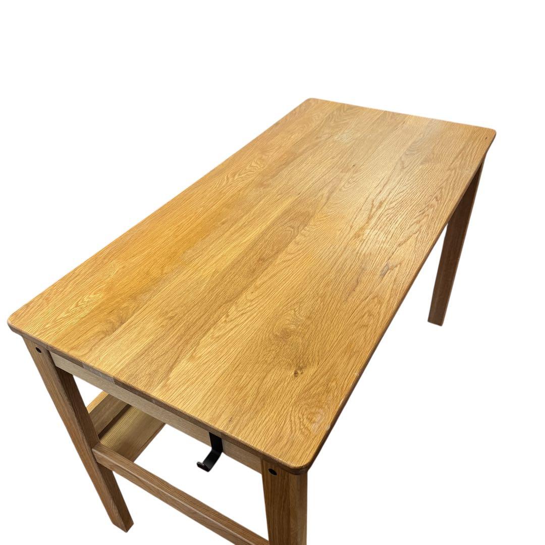 美品✨ MUJI 無印良品 オーク無垢材デスク テーブル - メルカリ