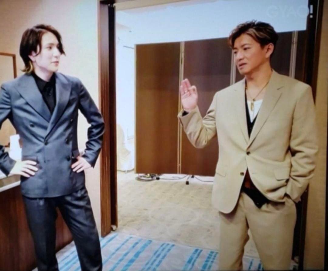 キムタク着 23SS ワコマリア セットアップ スーツ ベージュ - メルカリ