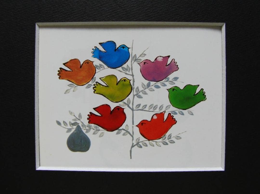 アンディ・ウォーホル、鳥、海外版・希少画集・額装画、新品高級額 額装付