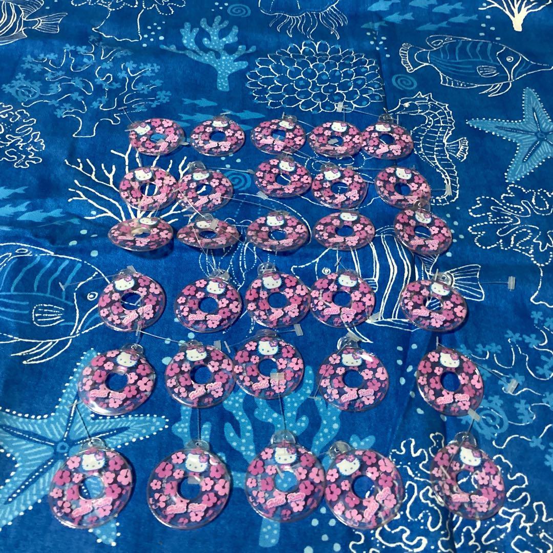 3349ハローキティハワイハイビスカスキティ　浮き輪マスコット 3349ハローキティハワイハイビスカスキティ 浮き輪マスコット 3349