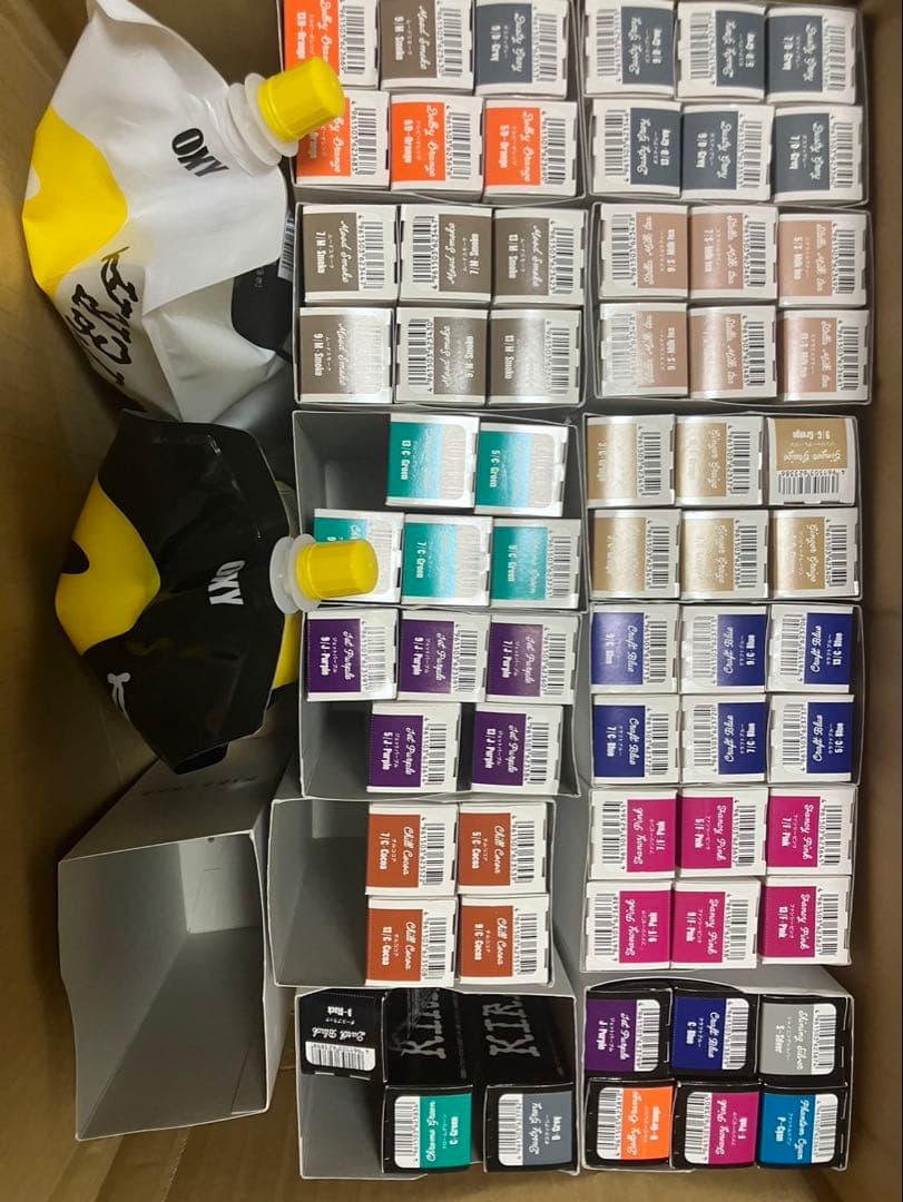 在庫処分^ - ^KIRA TERA ヘアカラー剤 全色セット