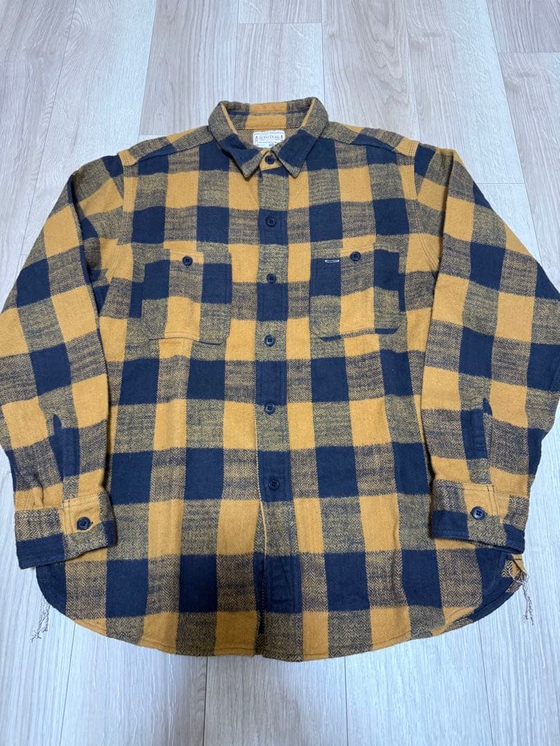 BONCOURA ワークフランネルシャツ　ボンクラ ブロックチェック　40 ADAM ET ROPÉ WILD LIFE TAILOR(アダム エ ロペ ワイルド ライフ