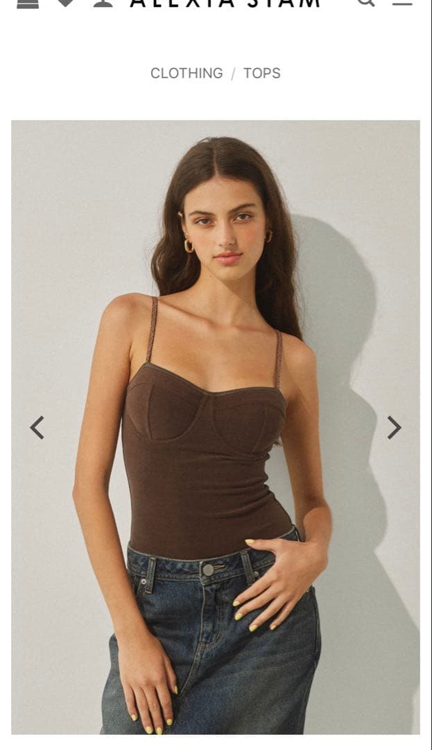 新品未使用品 ALEXIA STAM terry cloth bodysuit