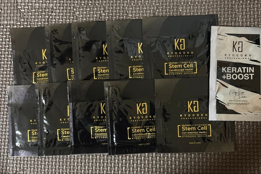 KYOGOKU ヒト幹細胞美容液 10枚 KG KERATIN BOOST1枚 京極 KYOGOKU ヒト幹細胞培養液 集中ケアセラム 美容液 10袋｜Yahoo