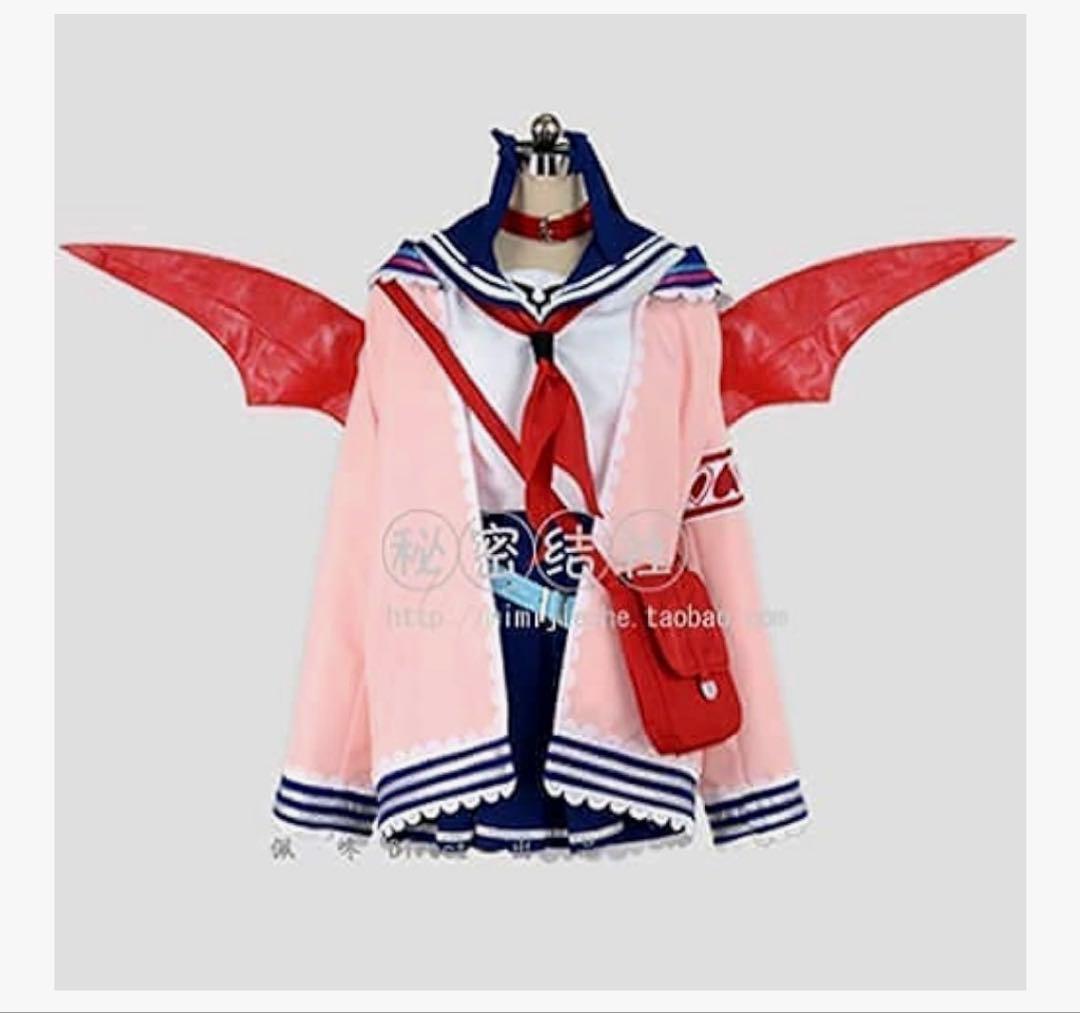魔界ノりりむ コスプレ衣装 小物、ウィッグ、翼付き