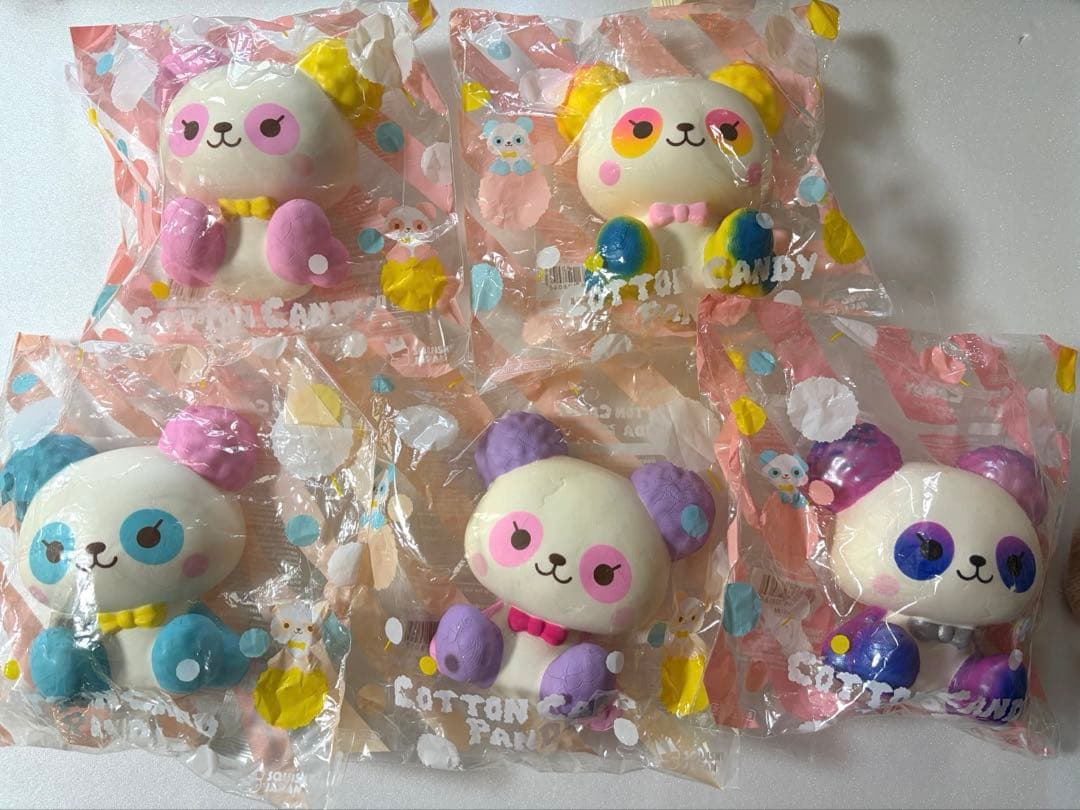 ブルーム BLOOM スクイーズ コットンキャンディ パンダ 5個セット