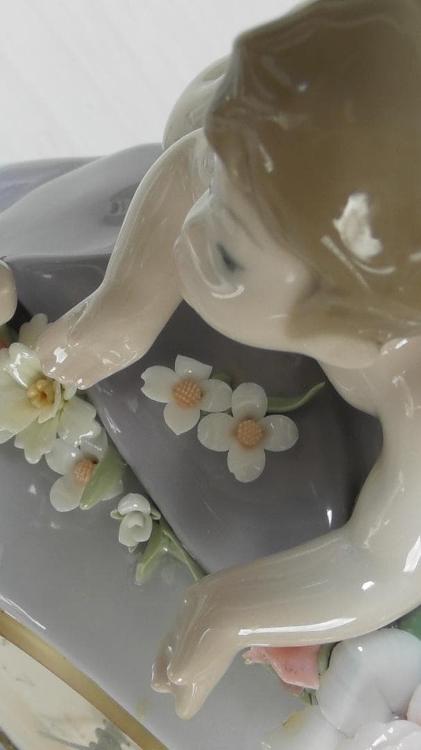 LLADRO リヤドロ【天使の時計】2 リアドロ インテリア 陶器 L408