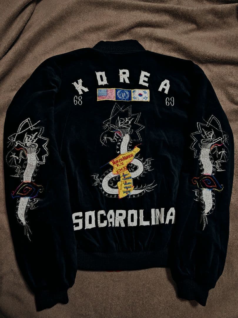 HASHIMOTO SHOKAI 未使用近い ２面用 虎龍 日本限定 スカジャン