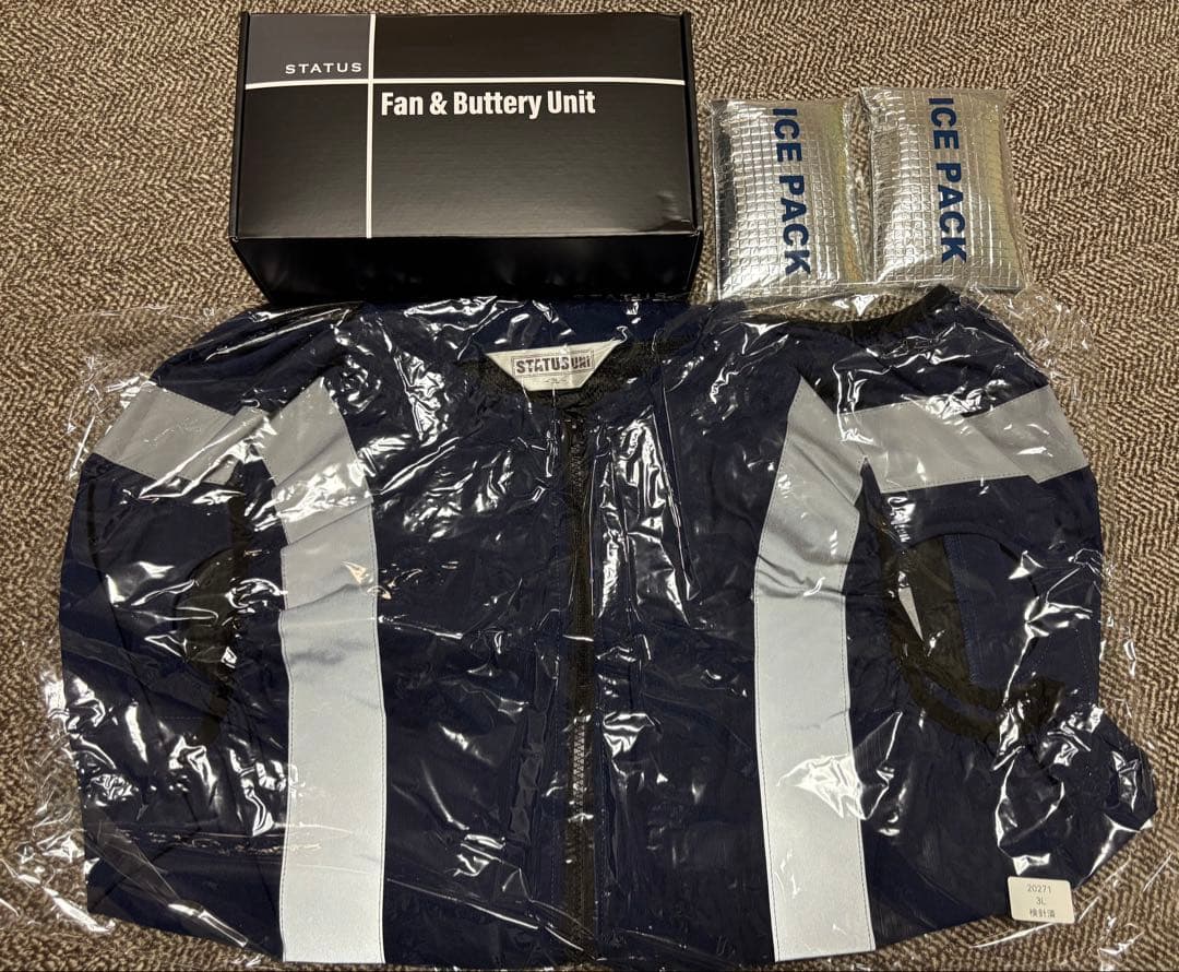 新品　STATUS UNI空調服 ベストFan&Butteryセット 3L