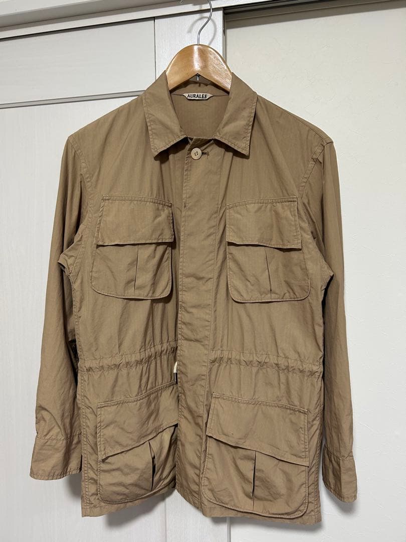 AURALEE ベージュ ミリタリージャケット　サイズ1