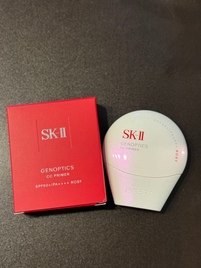 【新品未使用】SK-ll ジェノプティクス　ＣＣ　プライマー　ロージーピンク SK-II｜SK-II ジェノプティクス CC プライマー ロージーピンク