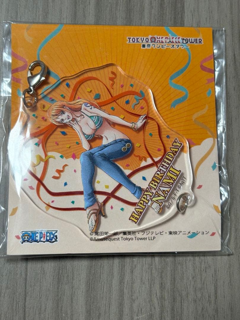 東京ワンピースタワー限定 バースデイアクリルキーホルダー ナミ