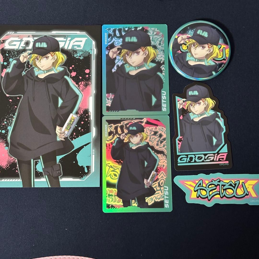 即日発送】グノーシア AGF限定 セツ メタリックカード 缶バッジ セット