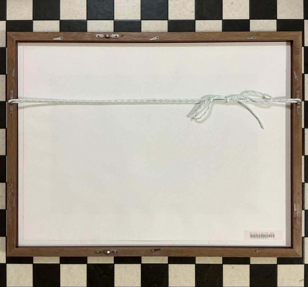 絵画、版画、リトグラフ、織田義郎、ドイツ、ハレンベルク、木組の家