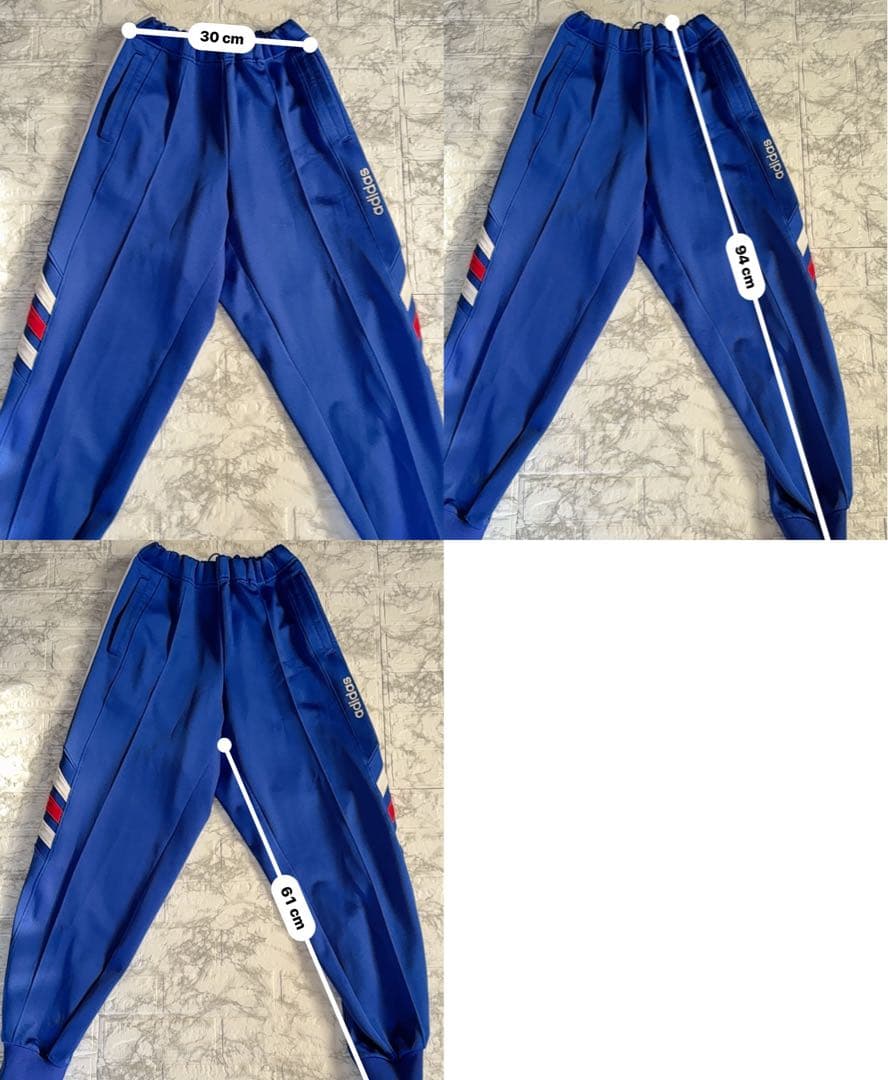 希少】美品 80s adidas デサント 日本製 ジャージ上下 XO - メルカリ