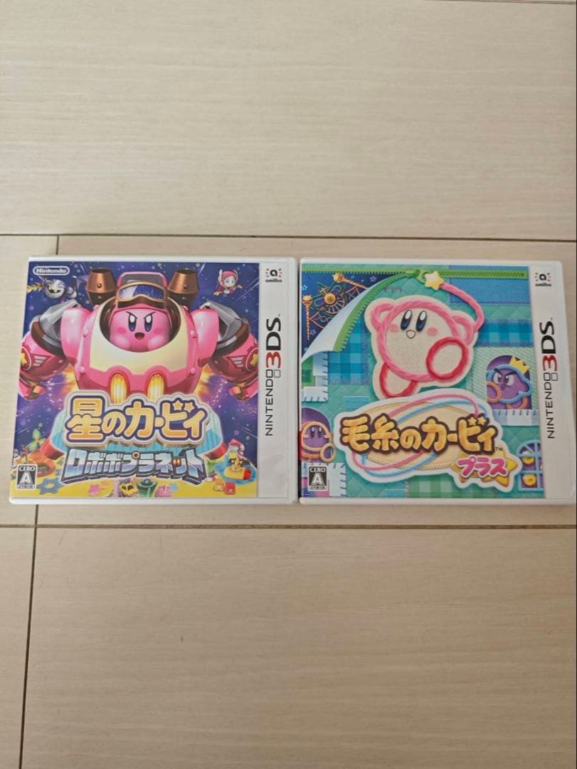 星のカービィ　ロボボプラネット　毛糸のカービィ　3DS ゲームソフト