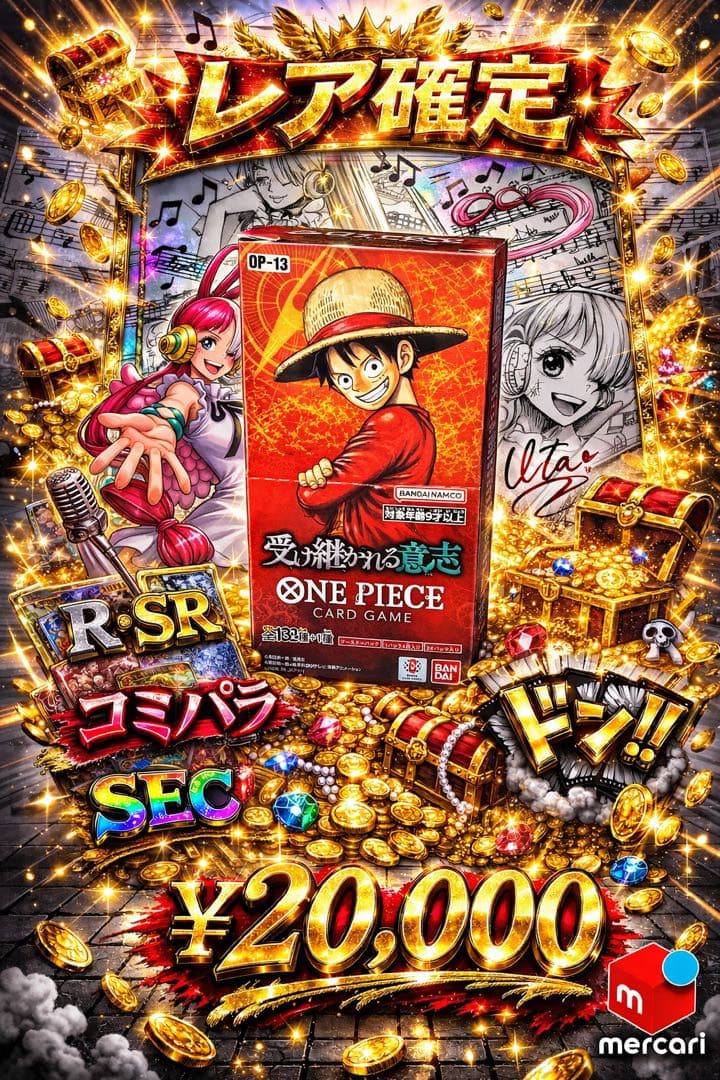 ワンピースカード受け継がれる意志24パック　OP-13箱付き