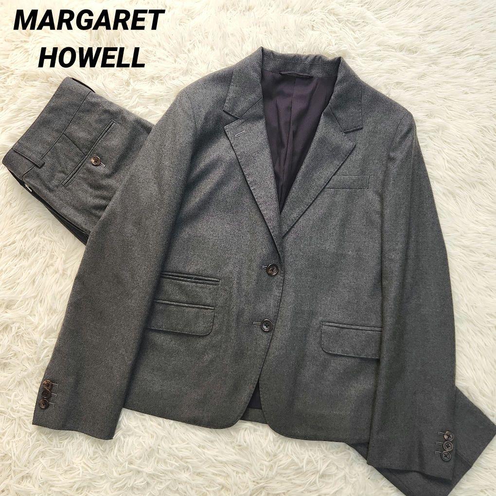マーガレットハウエル　カジュアルスーツ　パンツセットアップ　M　グレー　2B