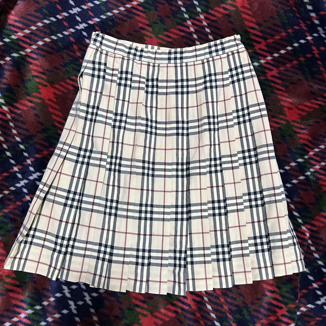 バーバリー BERBERRY 定番ノバチェック プリーツスカート 150 - メルカリ
