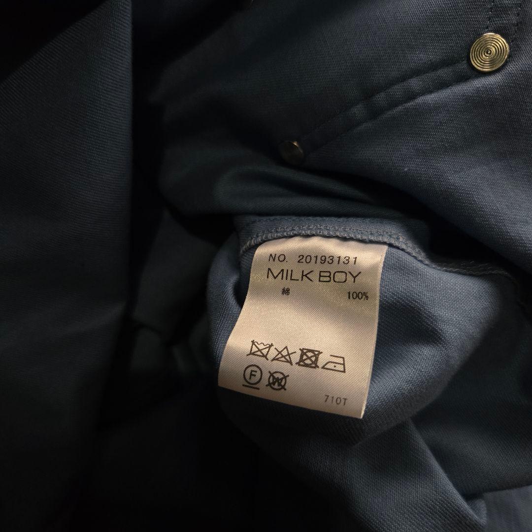 MILK BOY ミルクボーイ パラシュートシャツ パンク y2k ロック 青系