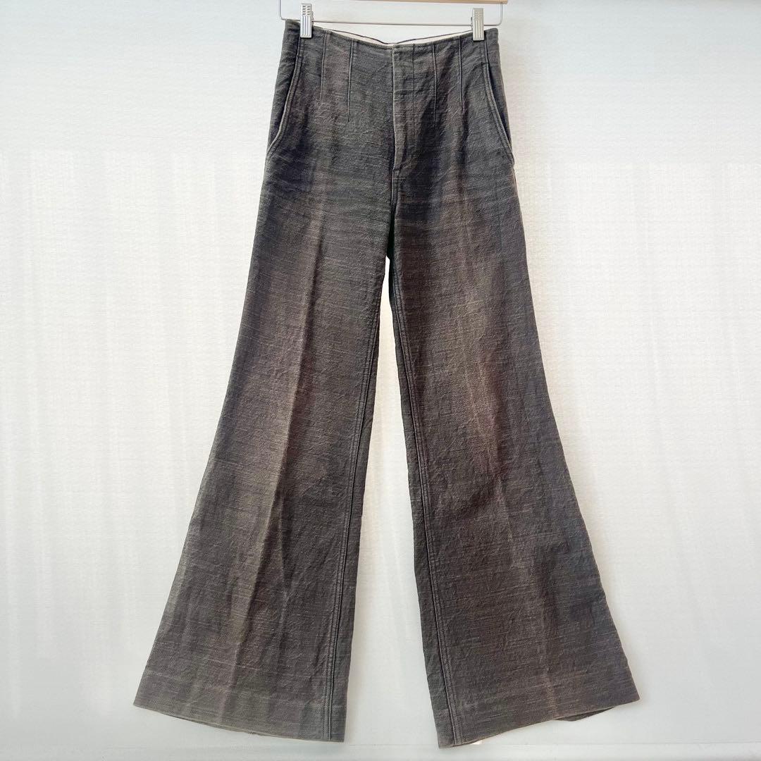 フミカウチダfumikauchidaフレアデニム34ワイドデニム