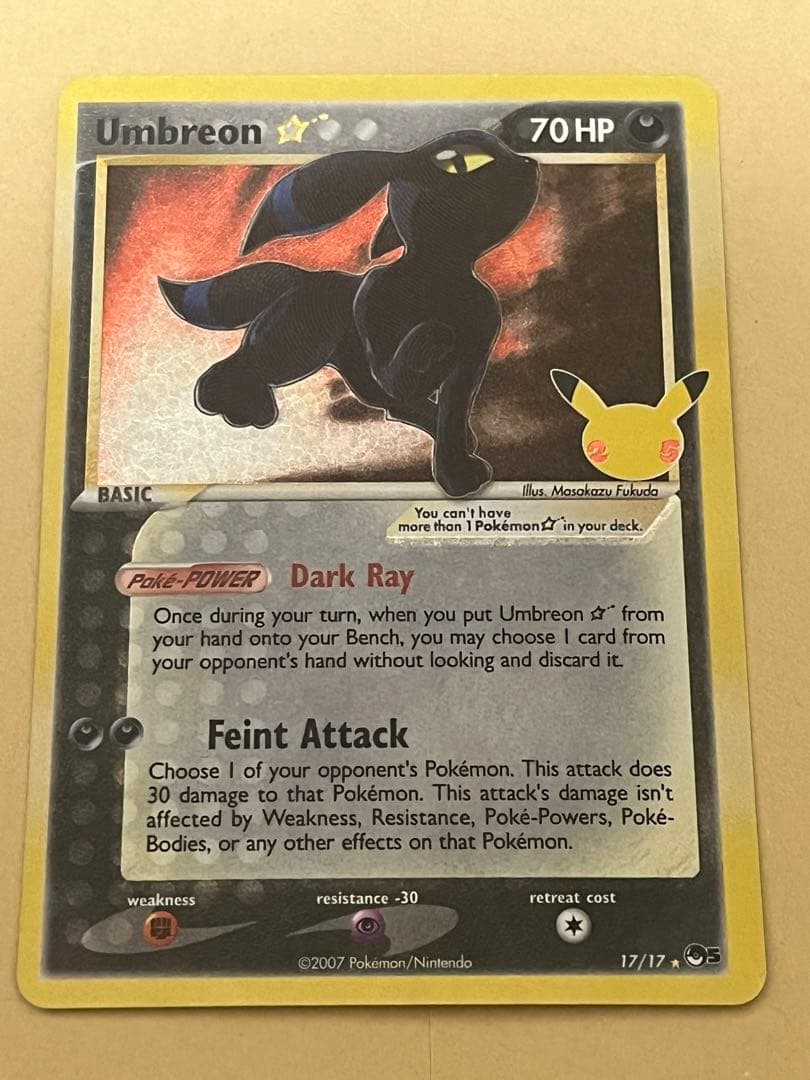 s*e様 ポケモンカード ブラッキー 25周年 海外版 英語 英語 - メルカリ