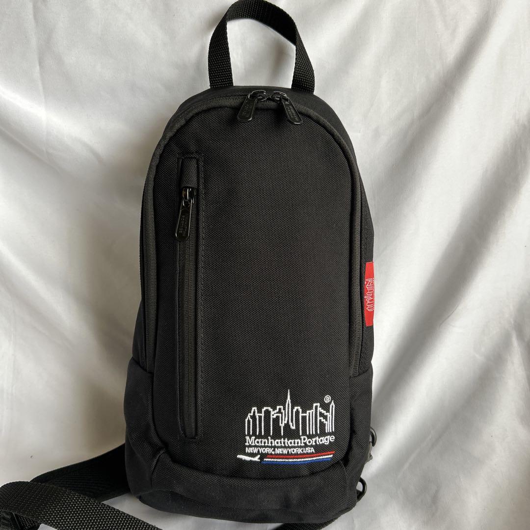【極美品】マンハッタンポーテージ　JALオリジナル クロス ボディバッグ 黒