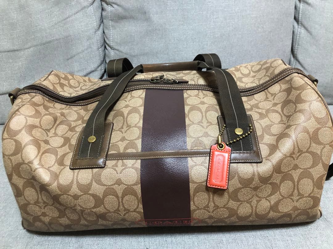 【 極美品・希少 】COACH コーチ 2way ボストンバッグ シグネチャー
