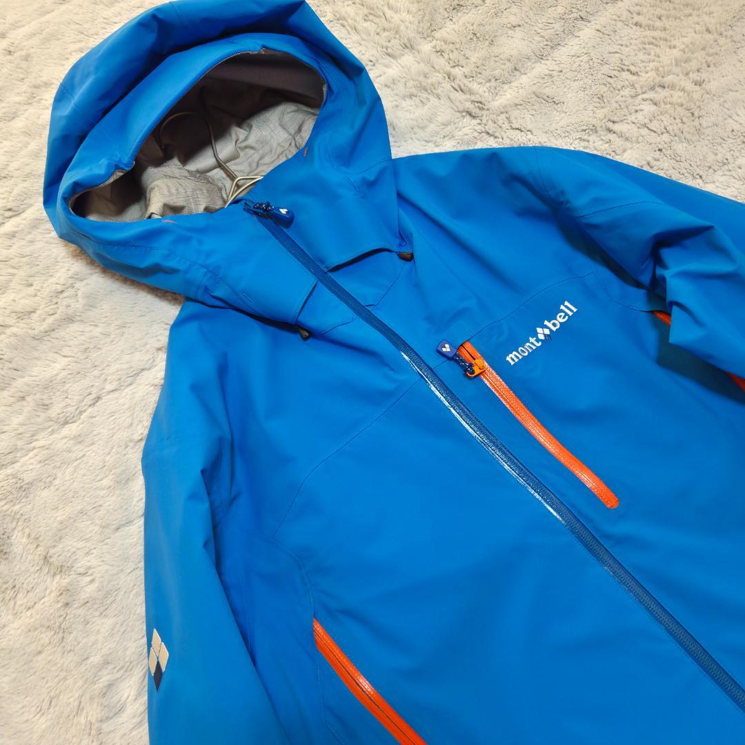 美品モンベル montbell フレネイパーカー ゴアテックス M ライトブルー