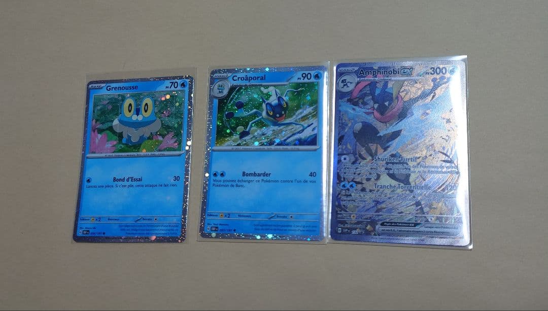 ケロマツ、ゲコガシラ、ゲッコウガEX SAR プロモ フランス版 海外版 ケロマツ、ゲコガシラ、ゲッコウガEX SAR プロモ フランス版 海外版