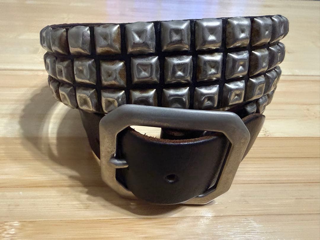 ⭐️ジェフガレア⭐️Pyramid⭐️シルバースタッズ⭐️ブラック(茶芯)⭐️34