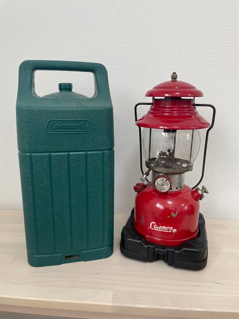 Coleman 赤 ランタン200A ケース付き