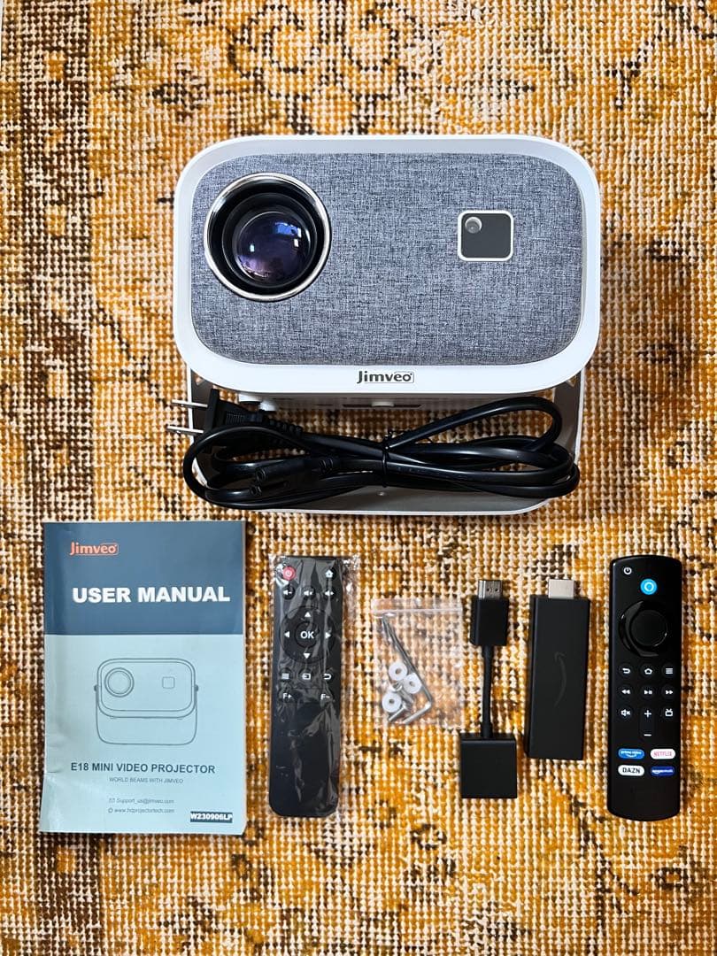 Jimveo プロジェクター 25000lm 1080P 400ANSI