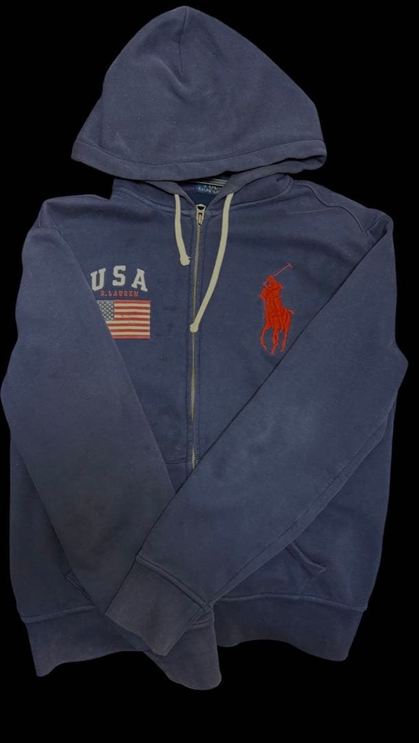 polo ralph lauren us ビックポニー　zip hoodie