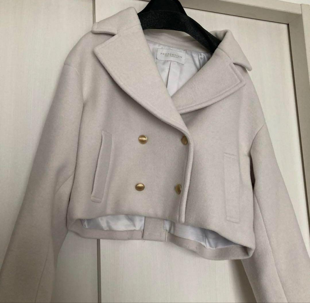 あ*ず様 PROPORTION BODY DRESSING ショート丈コート プロポーションボディドレッシング PROPORTION BODY DRESSING ショート