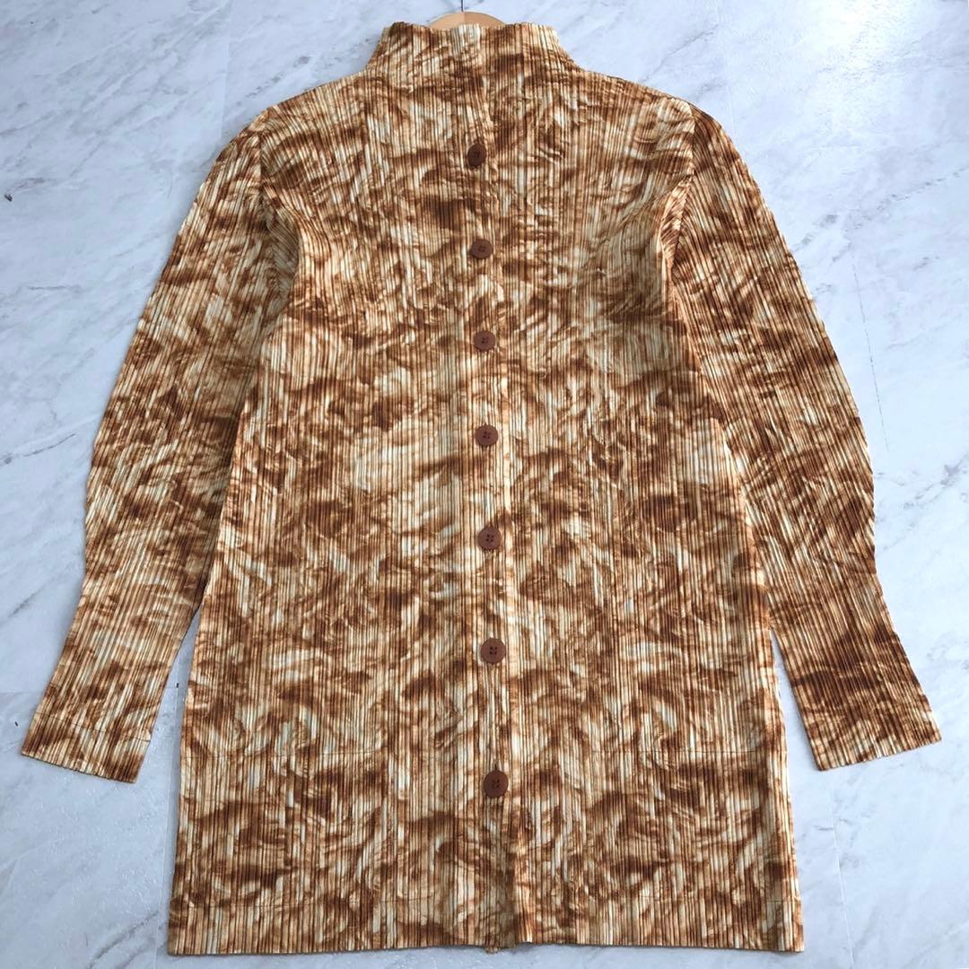 ✨極美品✨プリーツプリーズ 長袖シャツ 総柄 PP03-JD691 Lサイズ