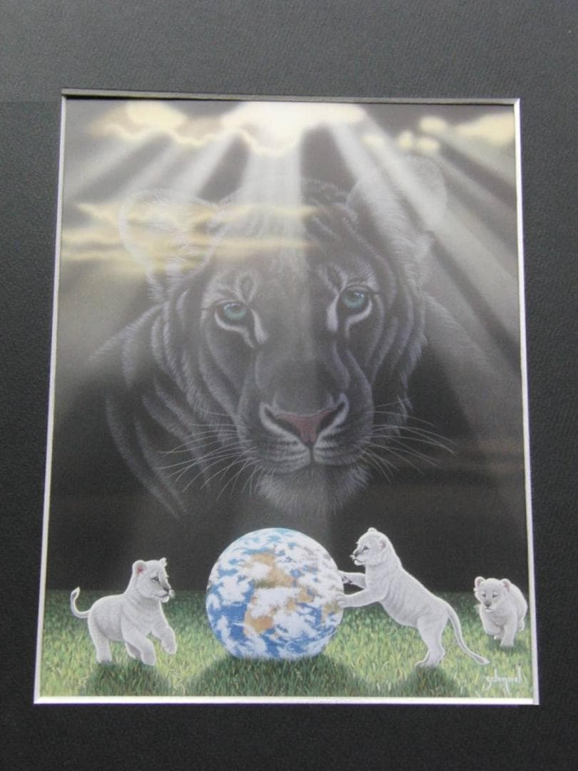 シム・シメール、【Playing With Mother】、希少な額装用画集より