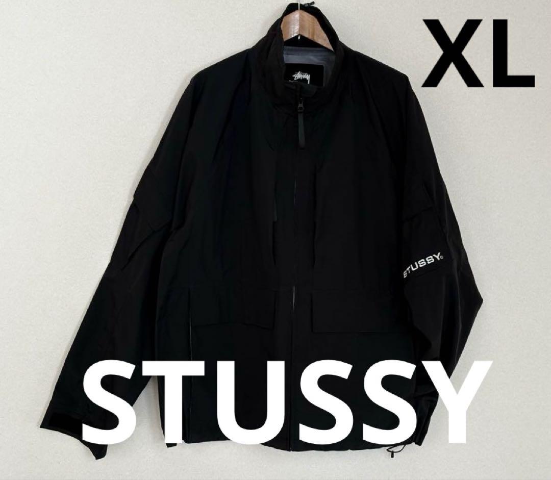 STUSSY／APEX シェル ジャケット ブラック ナイロンジャケット