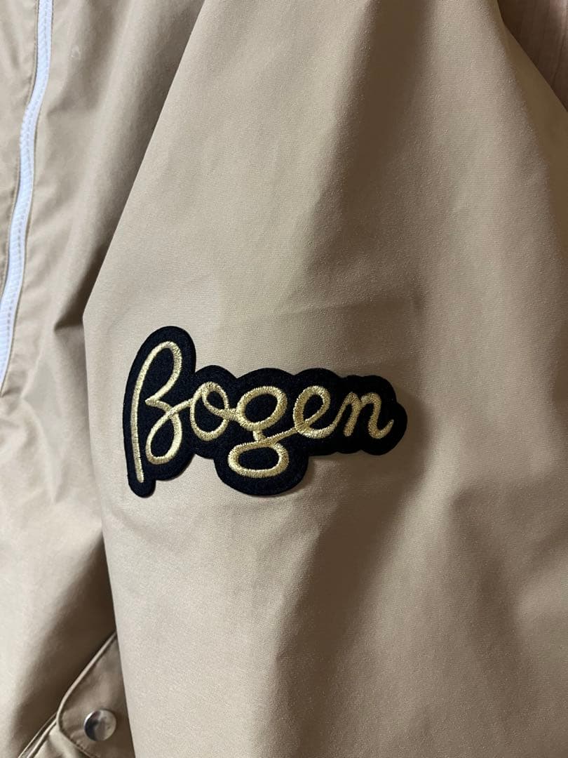 BOGENフード付きナイロンジャケット ベージュ