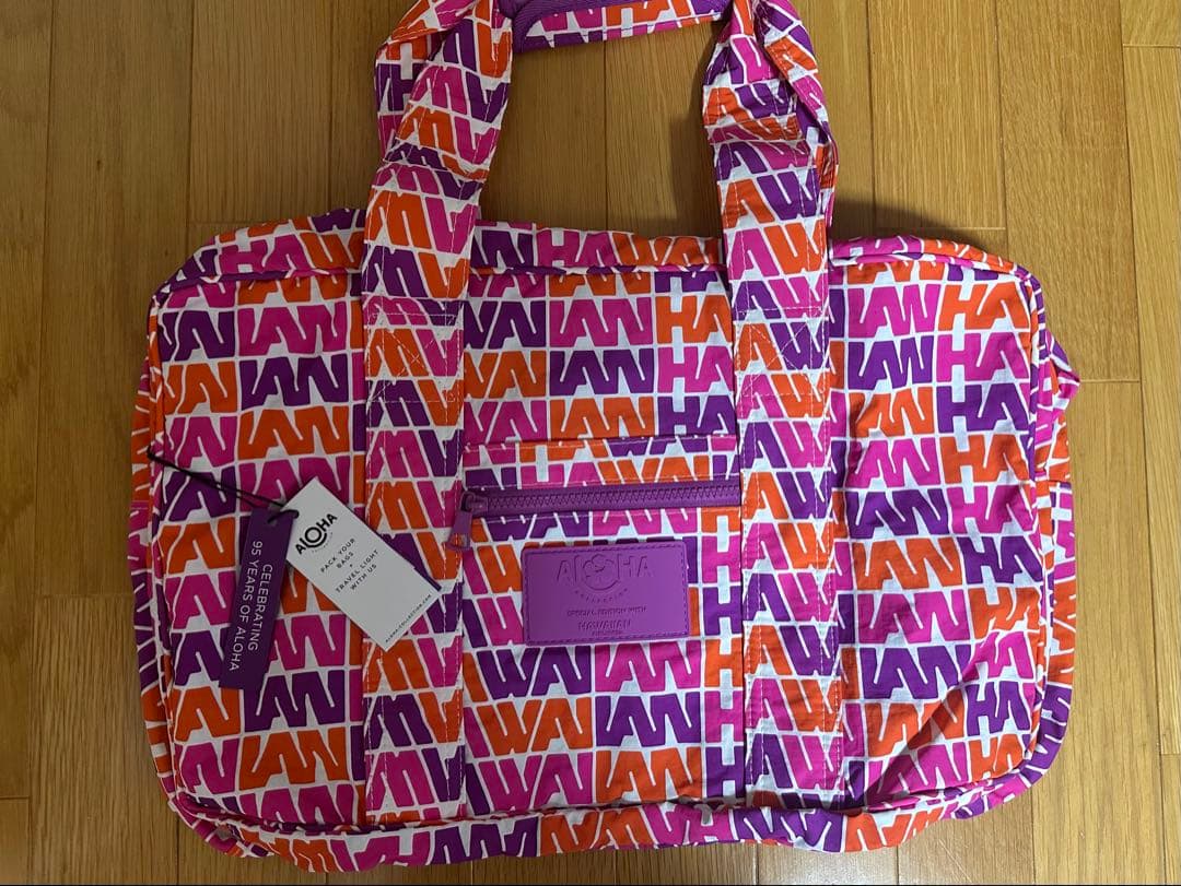 ☆現在最安値☆【公式完売】限定アロハコレクション×ハワイアン航空　ボストンバッグ