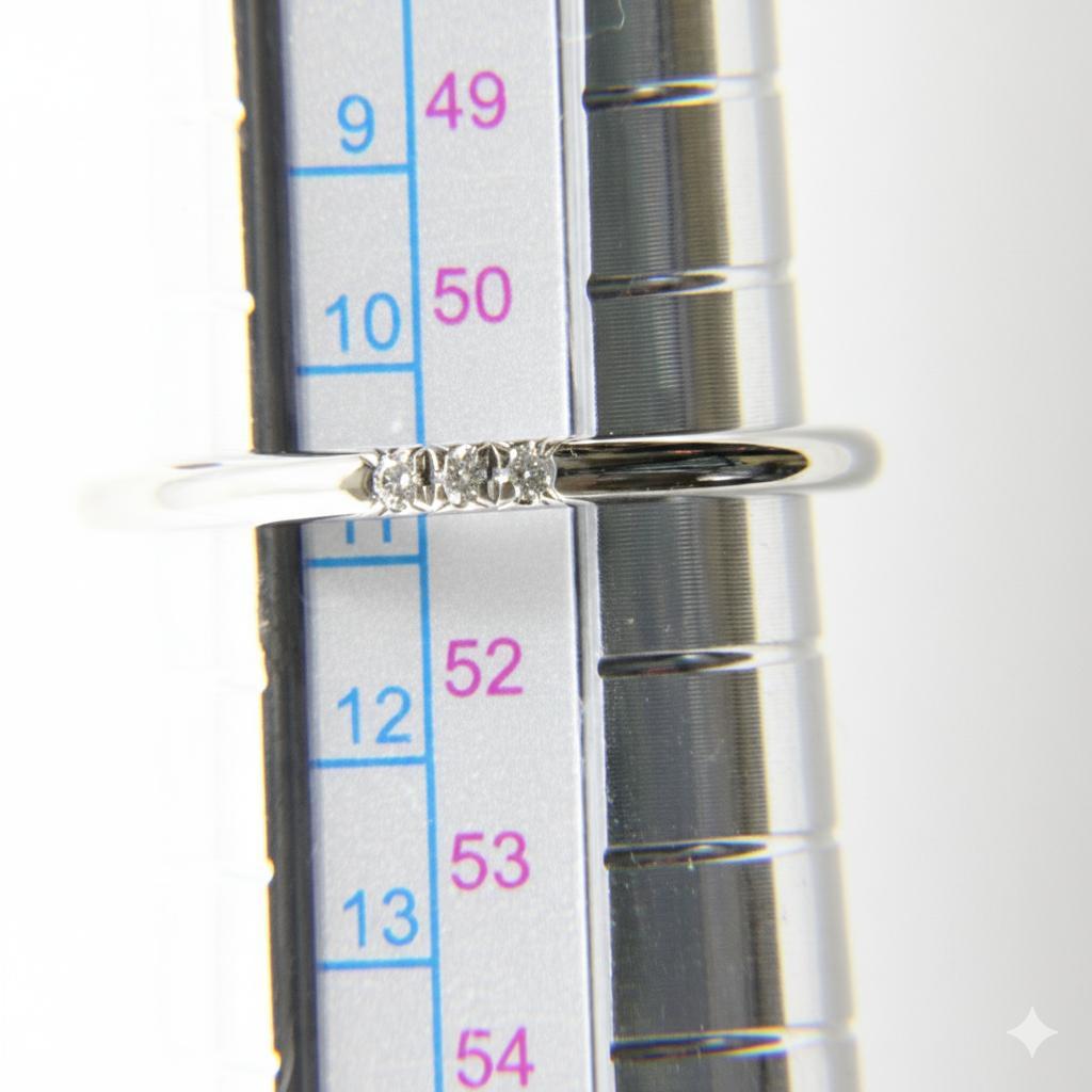 磨き済み】 ティファニー フォーエバーリング ダイヤ3p Pt950 11号