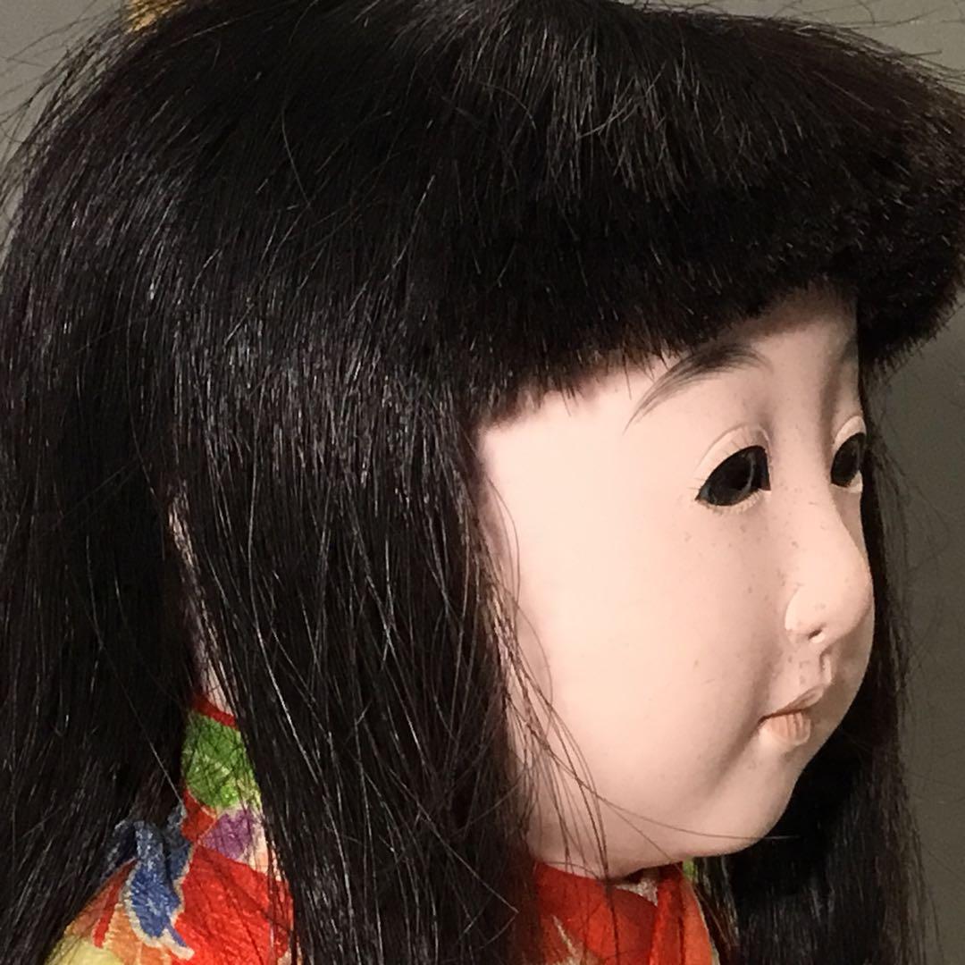市松人形◇昭和初期 女の子◇人毛 日本人形 アンティーク 大正ロマン