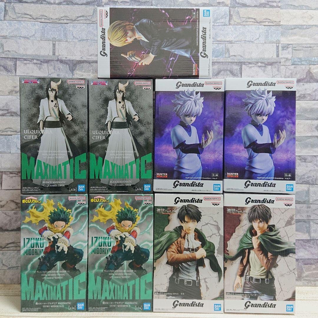 フィギュアまとめ売り ウルキオラ キルア クラピカ 出久 リヴァイ エレン