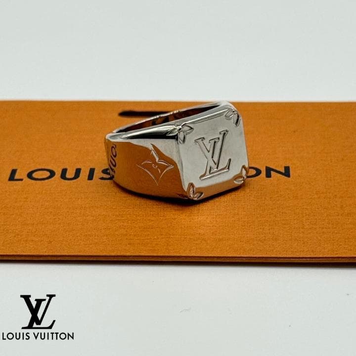 【極美品】ルイヴィトン シグネットリング モノグラム Ｍ　シルバーリング　指輪